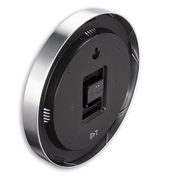 Hama Java, nástěnné hodiny řízené rádiovým signálem, 35 cm, stříbrné