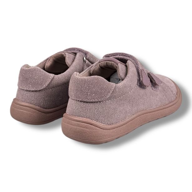 Dětské plátěné BAREFOOT tenisky Protetika starorůžové
