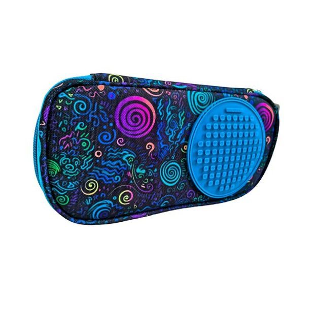 PIXIE CREW PIXIE CREW Studentský penál, modrá, Spiral magic, 50 pixelů