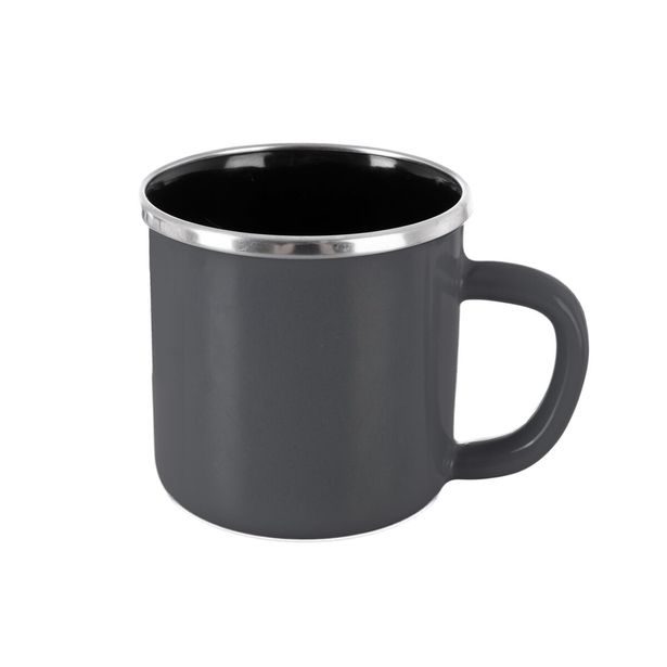 O Hrnek smalt Grey Lem 0,41 l, pr. 8,8 cm