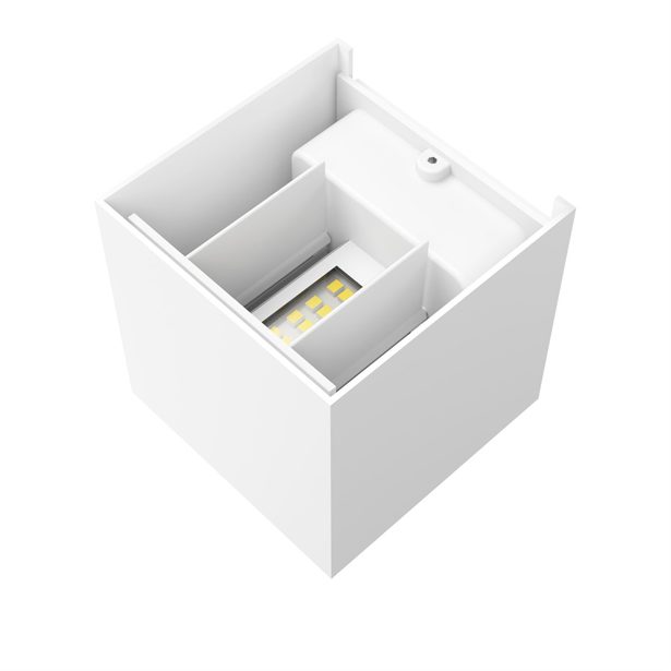 Hama SMART WiFi nástěnné světlo, čtvercové, 10 cm, IP44, pro vnější i vnitřní použití, bílé