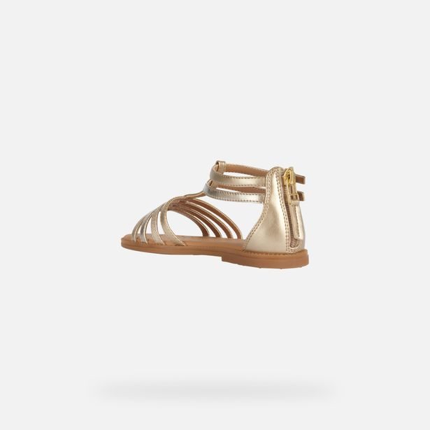 Stříbrné dívčí sandály Geox Sandal Karly Girl