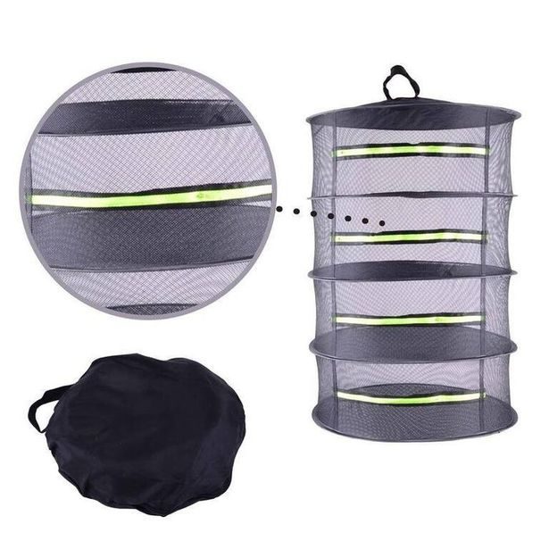 sušák d58cm, 4patra, na ovoce, houby, SKVELER, textil