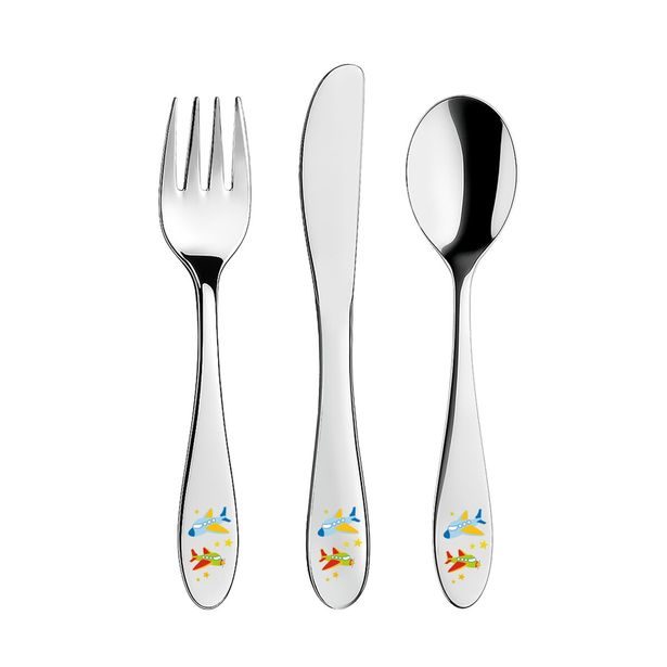 Jídelní dětské příbory letadla 3 díly