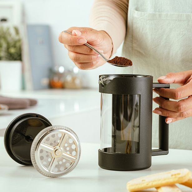 konvice 0,80l MISTY, COFFEE MAKER, sklo/plast