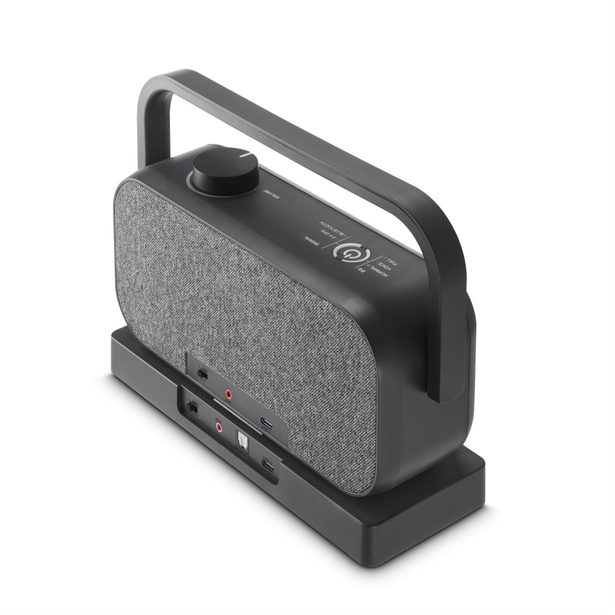 Hama bezdrátový přenosný TV reproduktor, nabíjecí základna s 2,4 GHz vysílačem, Bluetooth