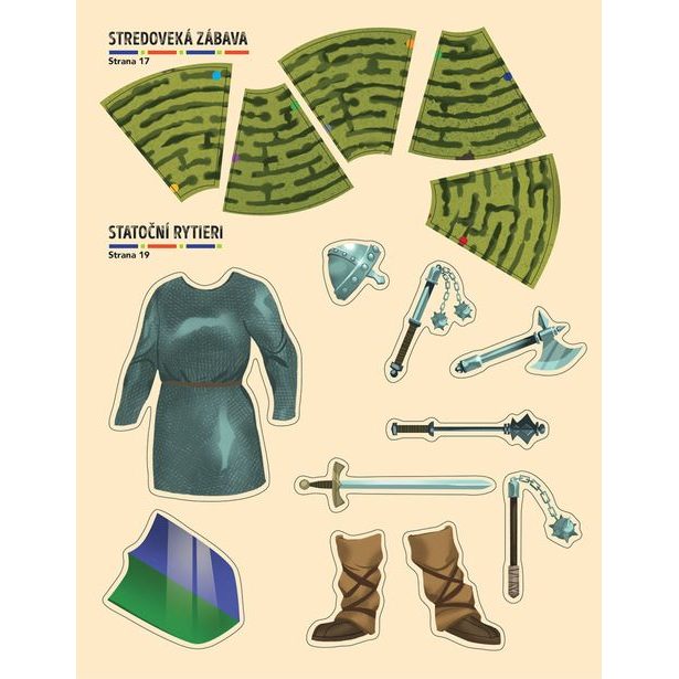 MISIA STREDOVĚK – Pátraj a lúšti so samolepkami