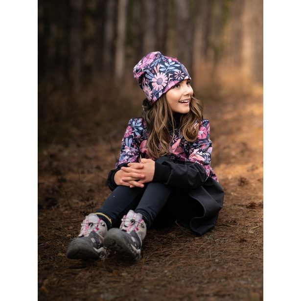 Unuo, Dětská čepice fleecová Homeless, Kouzelné květiny