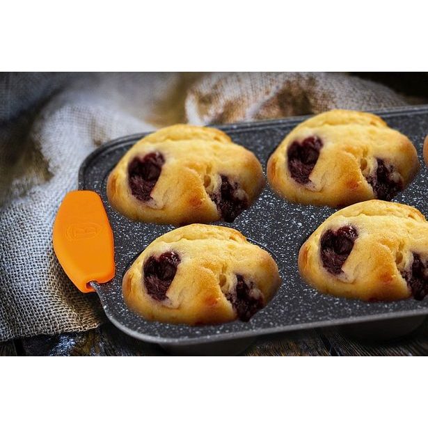 BERLINGERHAUS Forma na muffiny 6 ks silikonové rukojeti Granit Diamond Line BH-1137