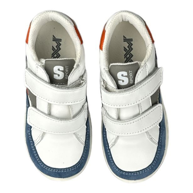 Chlapecká celoroční obuv IMAC bílé s barevnými doplňky