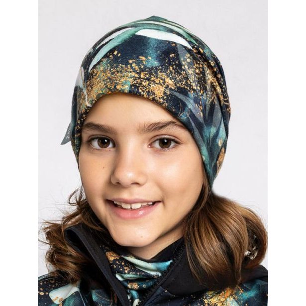 Unuo, Dětská čepice fleecová spadená, Listy a větvičky