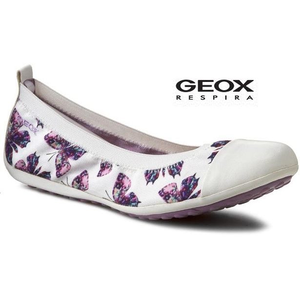 Baleríny GEOX JR PIUMA BALLERINE WHITE