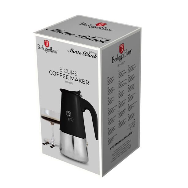 BERLINGERHAUS Kávovar 6 šálků indukční Black Collection BH-8912