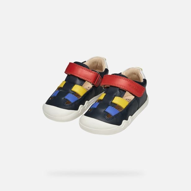 Tmavě modré chlapecké tenisky Geox Steppieup