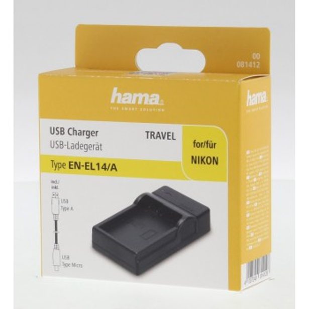 Hama USB foto nabíječka pro Nikon EN-EL14a