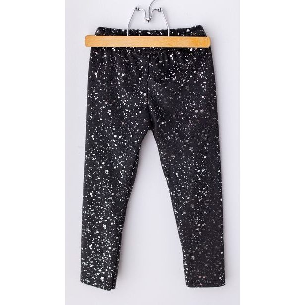 Premium sametové Lily Grey legíny Silver Black