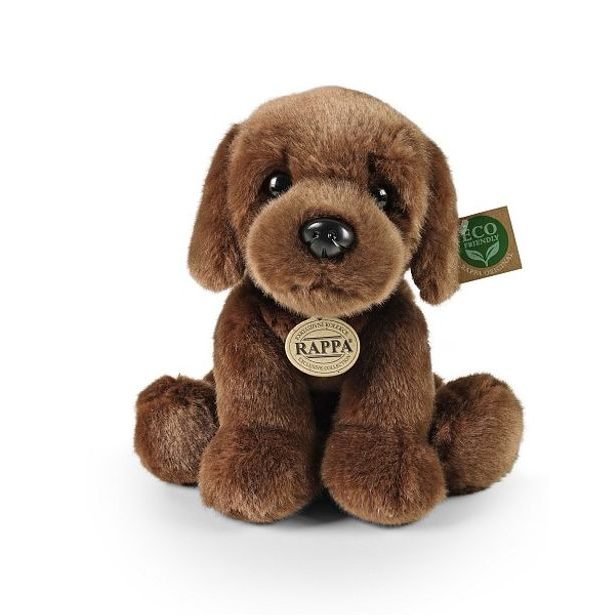 RAPPA Plyšový pes labrador sedící 26 cm ECO-FRIENDLY
