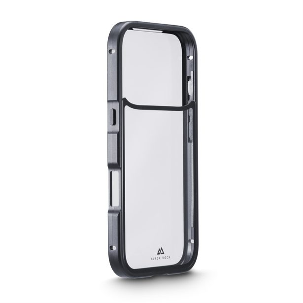 Black Rock 360° Glass, kryt pro Apple iPhone 17 Pro, skleněný, přední + zadní díl, průhledný/černý