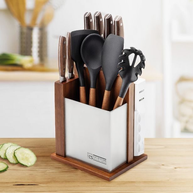 CS SOLINGEN Sada nožů a kuchyňského náčiní ve stojanu 12 ks SOLTAU CS-080228
