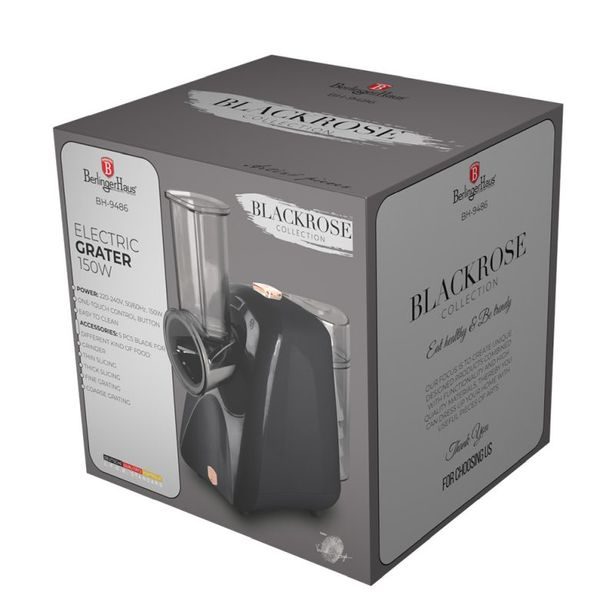 BERLINGERHAUS Elektrické struhadlo na zeleninu a ovoce Black Rose Collection BH-9486