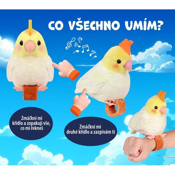 STEPPOS Opakující a zpívající papoušek