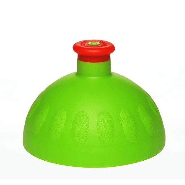 Zdravá lahev - víčko zelené/zátka červená