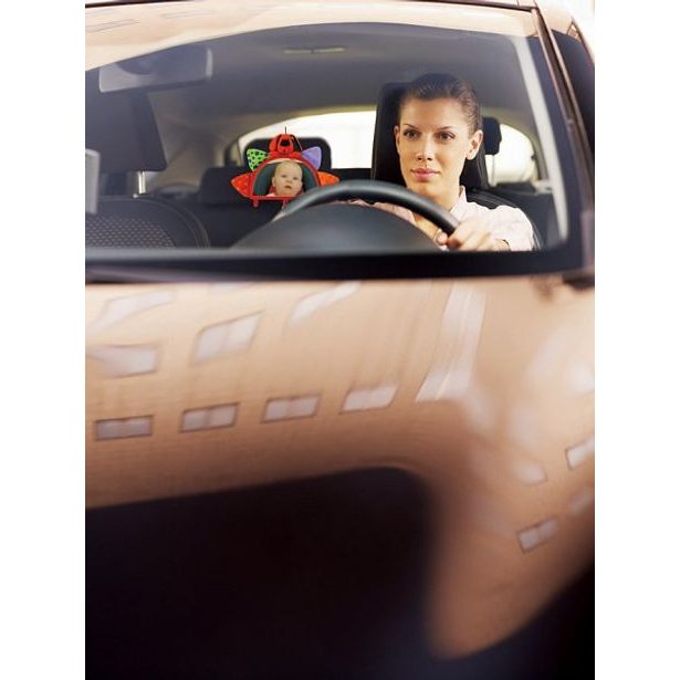 Baby návlek na opierku so zrkadielkom a závesnými hračkami