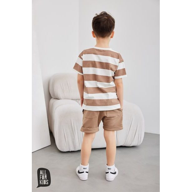 Bavlněné kraťasy All for kids hnědé