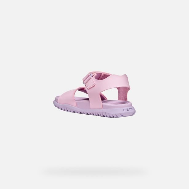 Růžové dívčí sandály Geox Sandal Fusbetto