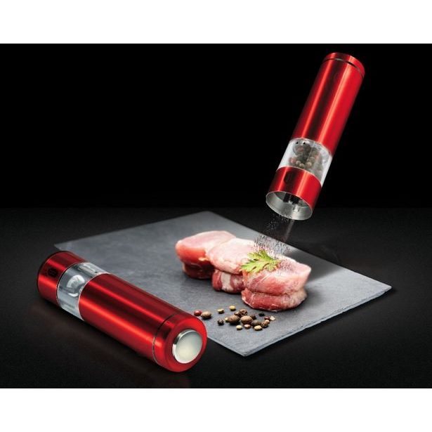 BERLINGERHAUS Mlýnek na pepř a sůl elektrický Burgundy Metallic Line BH-1907