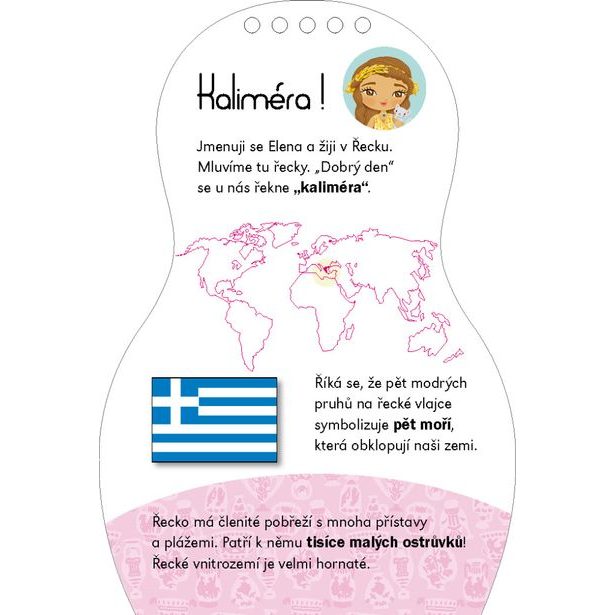 Oblékáme řecké panenky ELENA – Omalovánky Baagl