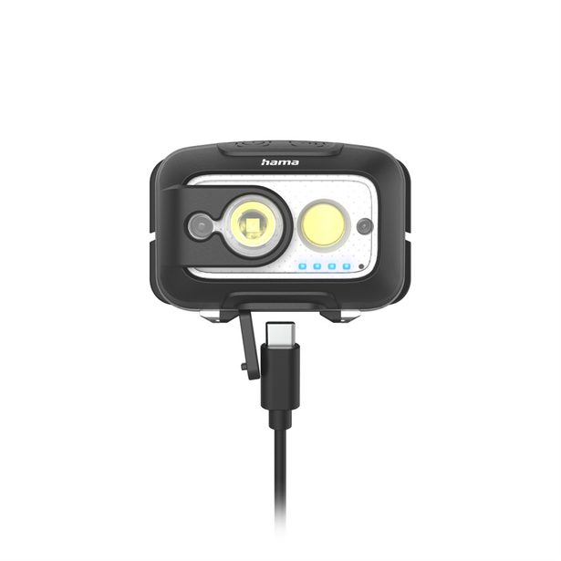 Hama HL500-C, LED čelovka, nabíjecí, 500 lm / 110 m, IP44