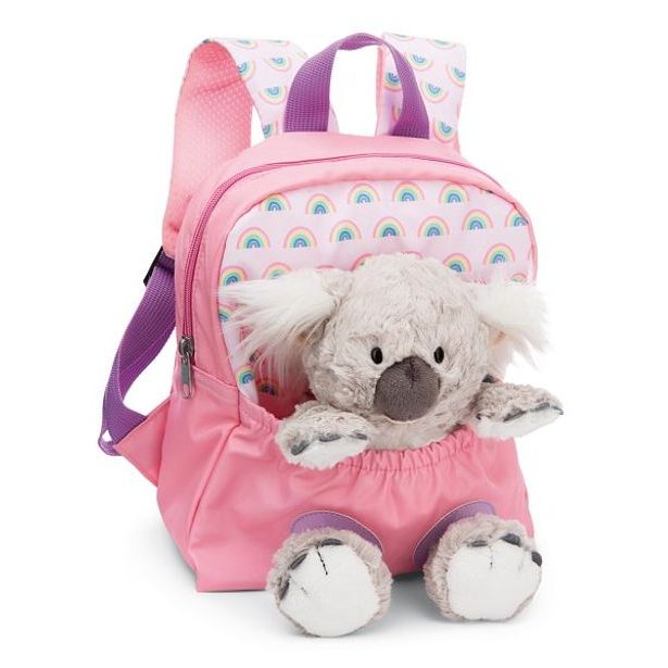 NICI NICI Batůžek 21x26cm s plyšákem Koala 25cm, růžový