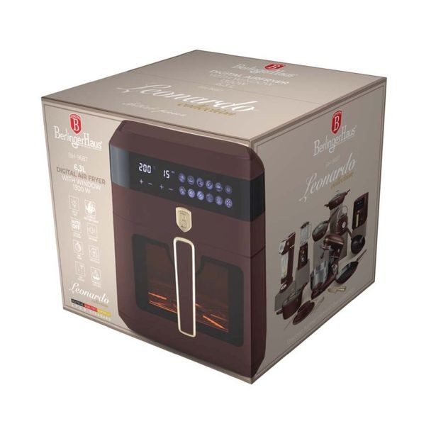 BERLINGERHAUS Horkovzdušná fritéza digitální 6,3 l Leonardo Collection BH-9687