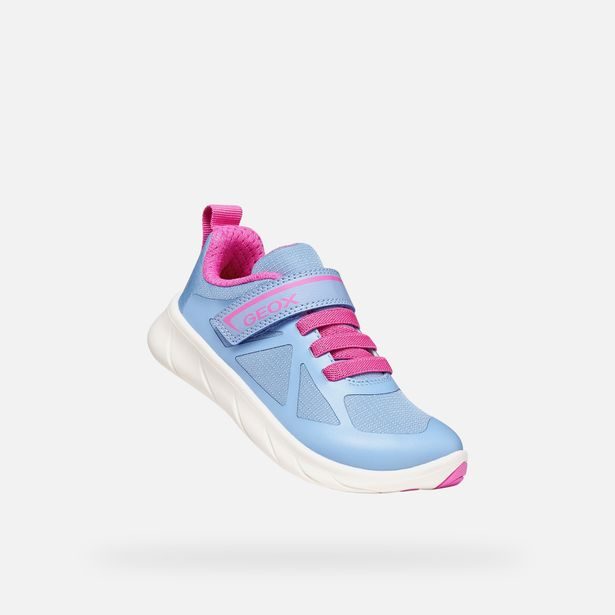 Světle modré dívčí tenisky Geox Foot-run