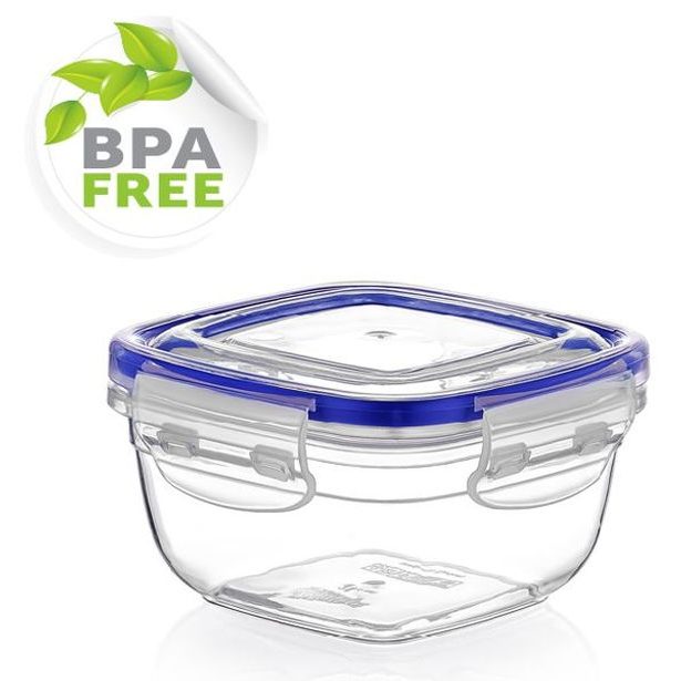 box 0,50l čtverec,klick 12,4x12,4x6,7cm, netekoucí