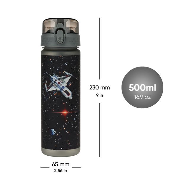 BAAGL Tritanová láhev na pití Pixel Space 500 ml