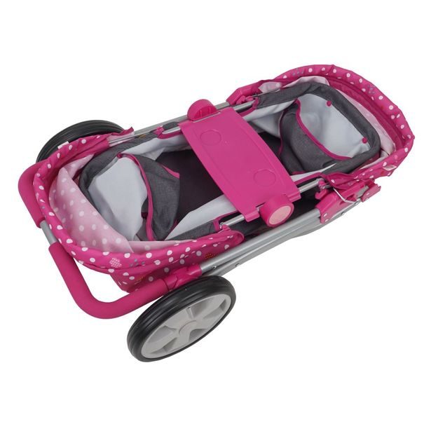 Sourozenecký kočárek pro panenky - Puntík