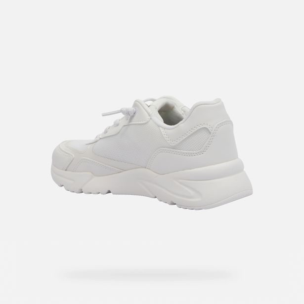 Bílé dívčí tenisky Geox Loftus