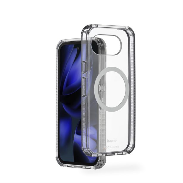Hama Extreme Protect, kryt pro Google Pixel 10a, magnetický, D3O®, nežloutne, průhledný
