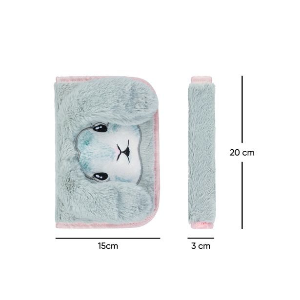 BAAGL Školní penál klasik dvě chlopně Bunny