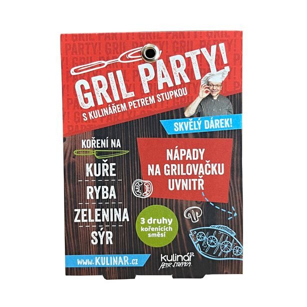 Kulinář Petr Stupka KOŘENÍ GRIL PARTY RED 3X20G