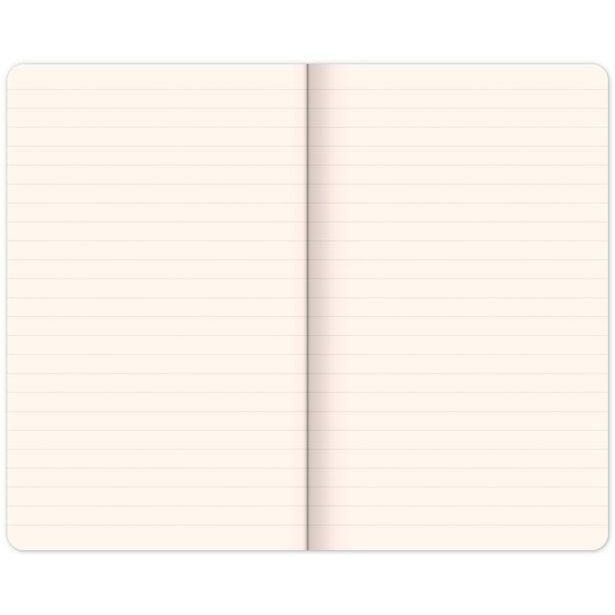 Notes Růžová malba, linkovaný, 13 × 21 cm Baagl