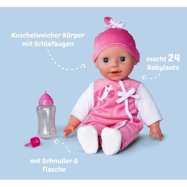 Panenka Laura, 24 dětských zvuků, 38cm