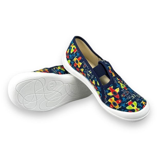 Chlapecké papuče na gumičku Fare - Letadlo