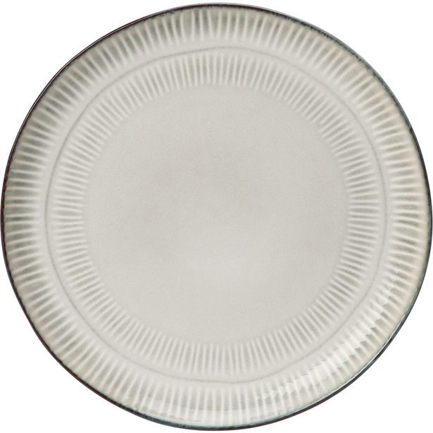 SIAKI Talíř dezertní sada 6 ks 21 cm šedá kamenina KO-Q97001520