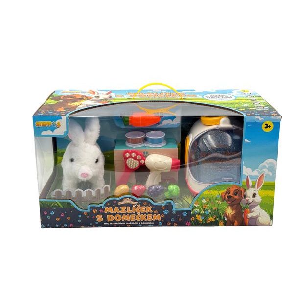 STEPPOS Můj interaktivní mazlíček s domečkem - Králíček