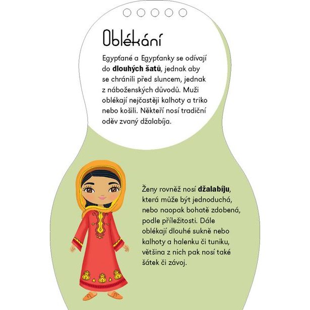 Oblékáme egyptské panenky FARAH – Omalovánky Baagl
