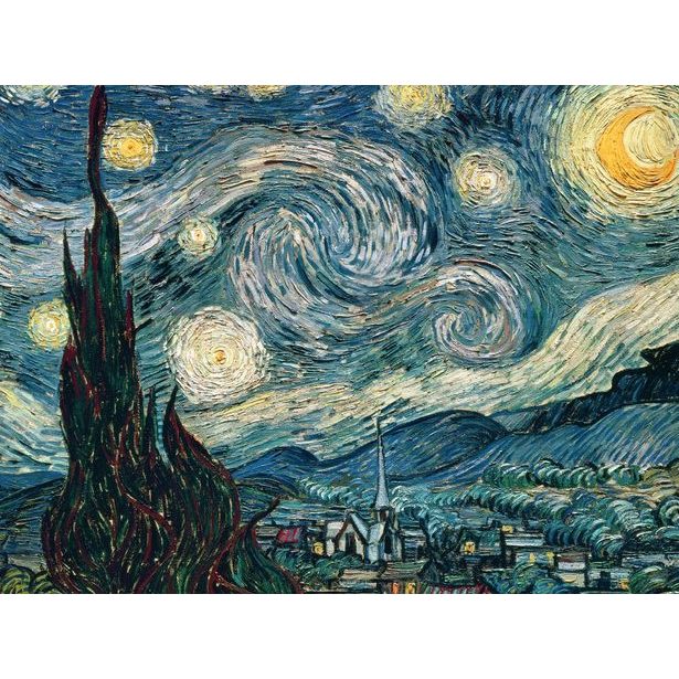 Vincent van Gogh: Hvězdná noc 1500 dílků