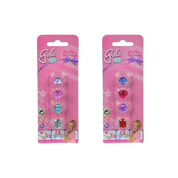 Sada prstýnků pro holčičky, 2 druhy